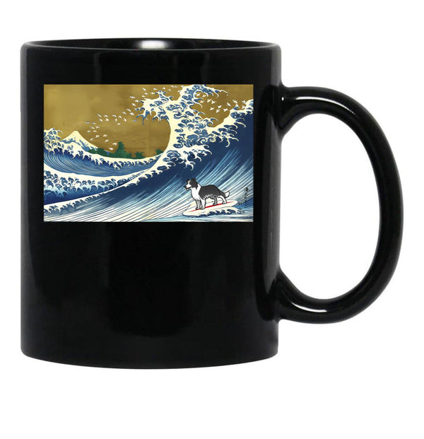 Border Collie Black Coffee Mug, Gift Coffee Mug - Black