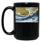 Border Collie Black Coffee Mug, Gift Coffee Mug
