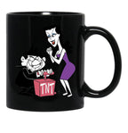 Boris and Natasha (from Rocky and Bullwinkle) Black Coffee Mug, Gift Coffee Mug - Black