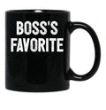 Boss'S Favorite - Funny Coworker Gift Black Coffee Mug, Gift Coffee Mug - Black