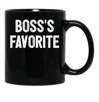 Boss'S Favorite - Funny Coworker Gift Black Coffee Mug, Gift Coffee Mug - Black