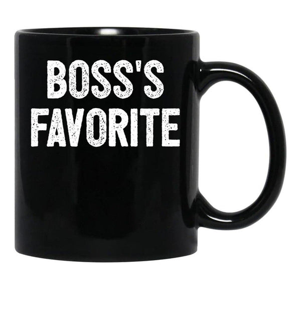 Boss'S Favorite - Funny Coworker Gift Black Coffee Mug, Gift Coffee Mug - Black