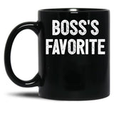 Boss'S Favorite - Funny Coworker Gift Black Coffee Mug, Gift Coffee Mug - Black