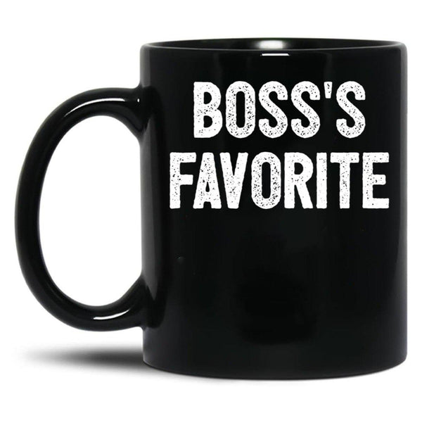 Boss'S Favorite - Funny Coworker Gift Black Coffee Mug, Gift Coffee Mug - Black