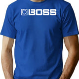 Bosss Guitar Pedals T-Shirt for Men & Women, T-Shirts Graphic Tee - Blue