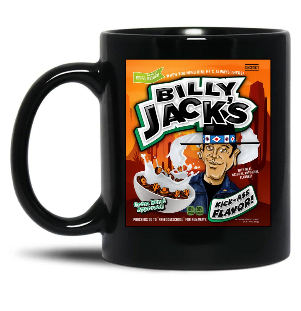 Bote De Crales De Billy Jack Black Coffee Mug, Gift Coffee Mug