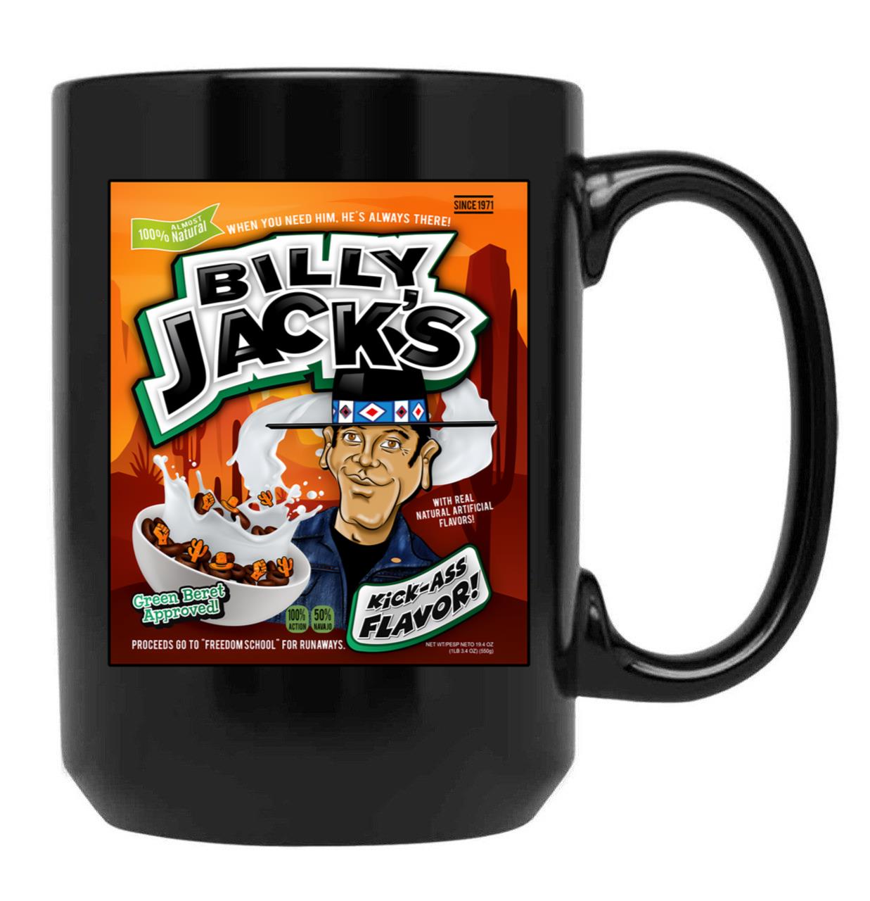 Bote De Crales De Billy Jack Black Coffee Mug, Gift Coffee Mug