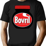Bovril Illustration T-Shirt for Men & Women, T-Shirts Graphic Tee - Black