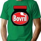 Bovril Illustration T-Shirt for Men & Women, T-Shirts Graphic Tee - Green