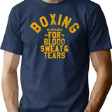 Boxing Be Prepared For Blood Sweat And Tears Wash Out By Subgirl T-Shirt for Men & Women, T-Shirts Graphic Tee - Navy