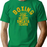 Boxing Be Prepared For Blood Sweat And Tears Wash Out By Subgirl T-Shirt for Men & Women, T-Shirts Graphic Tee - Green