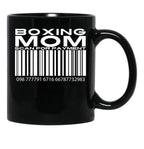 Boxing Mom Scan For Payment Black Coffee Mug, Gift Coffee Mug - Black