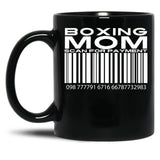 Boxing Mom Scan For Payment Black Coffee Mug, Gift Coffee Mug - Black