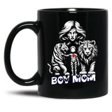 Boy Mama ( Boy Mom) From Egyape Artists Black Coffee Mug, Gift Coffee Mug - Black