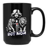 Boy Mama ( Boy Mom) From Egyape Artists Black Coffee Mug, Gift Coffee Mug