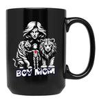 Boy Mama ( Boy Mom) From Egyape Artists Black Coffee Mug, Gift Coffee Mug