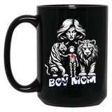 Boy Mama ( Boy Mom) From Egyape Artists Black Coffee Mug, Gift Coffee Mug