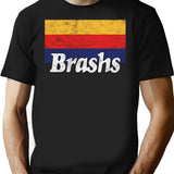 Brashs (Vintage Worn Look T-Shirt for Men & Women, T-Shirts Graphic Tee - Black