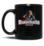 Brawlhalla Survivor - Brawlhalla Black Coffee Mug, Gift Coffee Mug