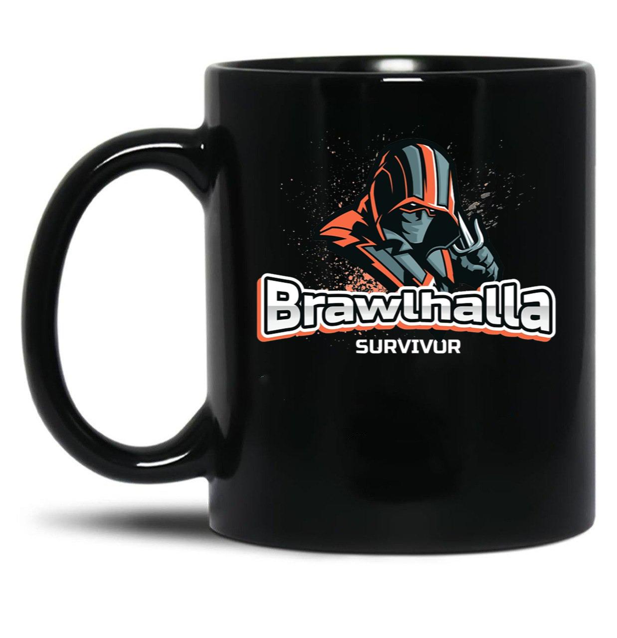 Brawlhalla Survivor - Brawlhalla Black Coffee Mug, Gift Coffee Mug
