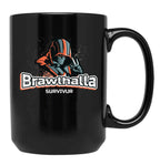 Brawlhalla Survivor - Brawlhalla Black Coffee Mug, Gift Coffee Mug