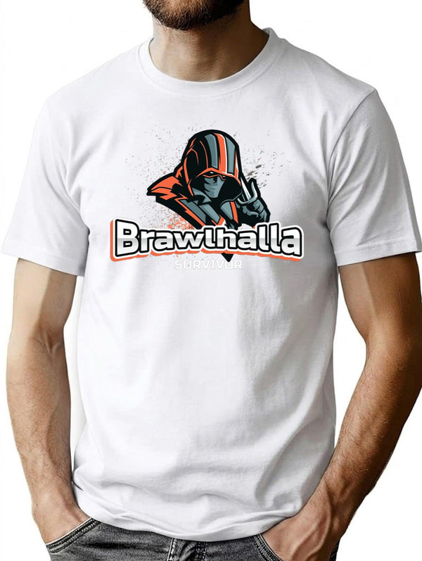Brawlhalla Survivor - Brawlhalla Premium Heavyweight Cotton T-Shirt - White