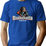 Brawlhalla Survivor - Brawlhalla Premium Heavyweight Cotton T-Shirt - Blue