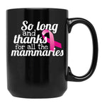 Breast Cancer Survivor Remission Pun Radical Double Mastectomy Gift For Women Black Coffee Mug, Gift Coffee Mug