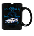 Brian O'Conner Family Racing Fast and Furious Tribute LTS Black Coffee Mug, Gift Coffee Mug - Black