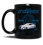 Brian O'Conner Family Racing Fast and Furious Tribute LTS Black Coffee Mug, Gift Coffee Mug