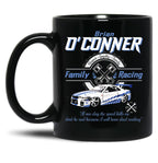 Brian O'Conner Family Racing Fast and Furious Tribute Black Coffee Mug, Gift Coffee Mug