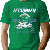 Brian O'Conner Family Racing Fast and Furious Tribute Premium Heavyweight Cotton T-Shirt - Green