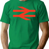 British Rail T-Shirt for Men & Women, T-Shirts Graphic Tee - Green