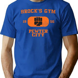 Brock'S Gym Type T-Shirt for Men & Women, T-Shirts Graphic Tee - Blue