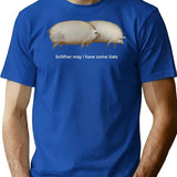Brother May I Have Some Oats Classic Meme T-Shirt for Men & Women, T-Shirts Graphic Tee - Blue