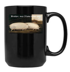 Brother May I Have Some Oats Pig Meme Black Coffee Mug, Gift Coffee Mug