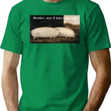 Brother May I Have Some Oats Pig Meme Premium Heavyweight Cotton T-Shirt - Green