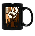 Brown Shades Black Pride Black Coffee Mug - Black