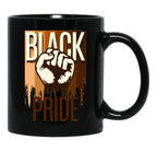 Brown Shades Black Pride Black Coffee Mug - Black