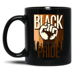 Brown Shades Black Pride Black Coffee Mug