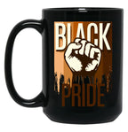 Brown Shades Black Pride Black Coffee Mug