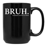 Bruh Formerly Know As Mom Black Coffee Mug, Gift Coffee Mug