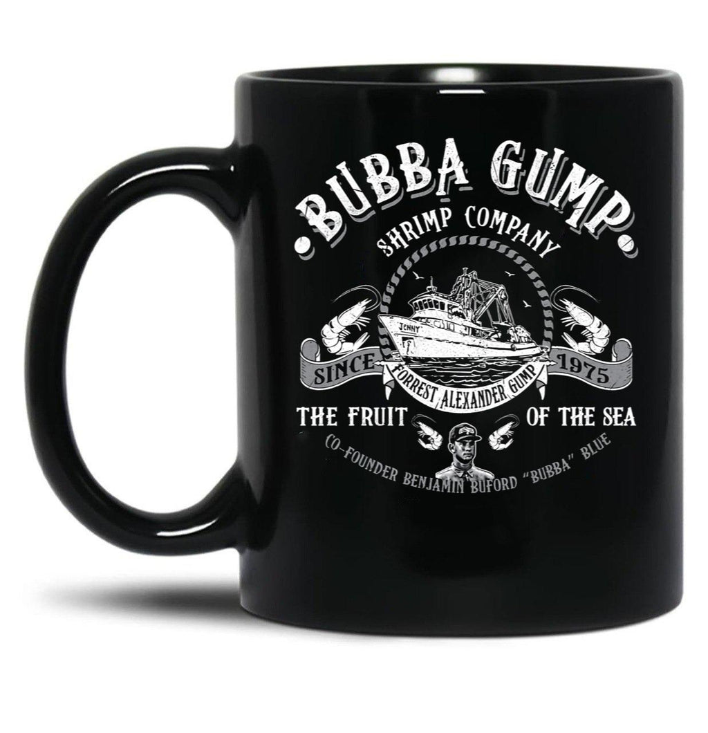 Bubba Gump Shrimp Co Black Coffee Mug, Gift Coffee Mug