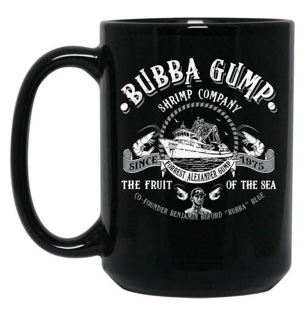 Bubba Gump Shrimp Co Black Coffee Mug, Gift Coffee Mug - Black