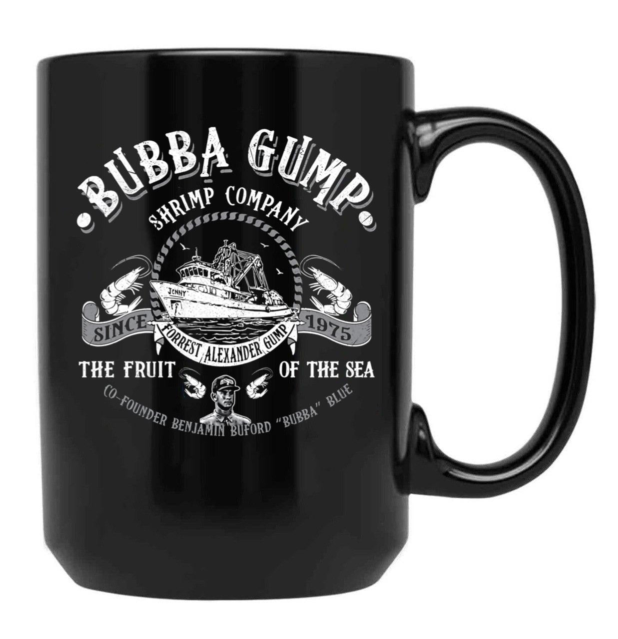 Bubba Gump Shrimp Co Black Coffee Mug, Gift Coffee Mug