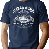 Bubba Gump Shrimp Co Premium Heavyweight Cotton T-Shirt - Navy