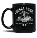 Bubba Gump Shrimp Company Worn Black Coffee Mug, Gift Coffee Mug