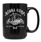 Bubba Gump Shrimp Company Worn Black Coffee Mug, Gift Coffee Mug