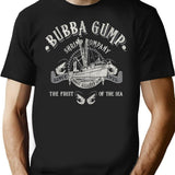 Bubba Gump Shrimp Company Worn Premium Heavyweight Cotton T-Shirt - Black
