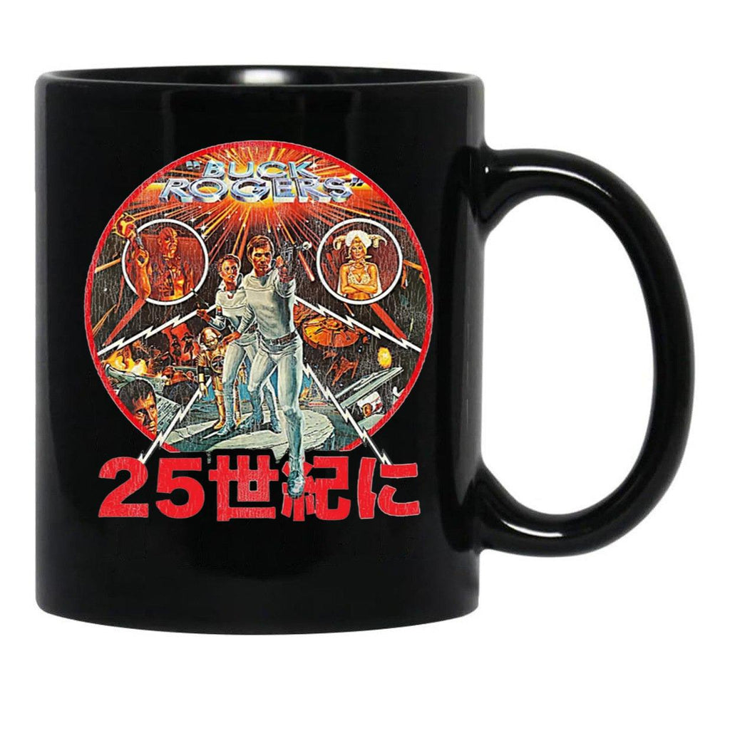 Buck Rogers Japanese Poster Worn Lts Poster Black Coffee Mug, Gift Coffee Mug - Black
